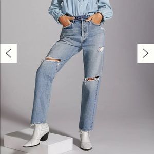 NWOT Agolde 90’s straight jeans